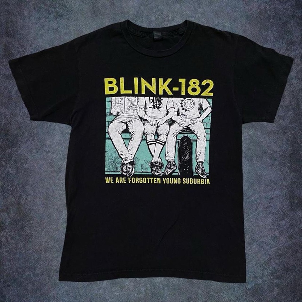y2k blink-182 graphic band t shirt